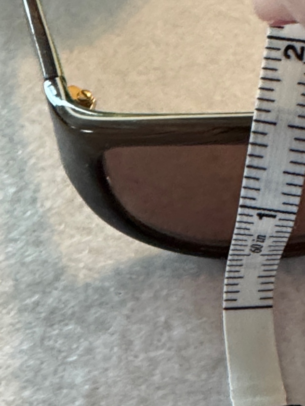 kate spade Brown and Green Oversized Rectangle Sunglasses and Case - Picture 10 of 11